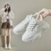 Ins Korean Style New Dad For Women 2025 Spring Student Sports Running Casual Shoes Thick Sole Height Increasing 8821_vogvips.com