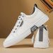 Men's Shoes 2026 Breathable Versatile Casual Men's Leather Shoes Slip-On Summer Sneakers_vogvips.com