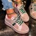 Full Diamond Thick Soled Board Shoes For Women 2025 Spring New Collection Color Blocked Embroidered Large Casual Sports Shoes For Women_vogvips.com