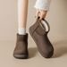 Weiwei Lady 579-1 Thick-Soled Snow Boots For Women, Winter Warm Northeast Cotton Shoes, Fleece-Lined And Thickened Short Boots_vogvips.com