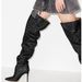 Women's Shoes Fashion Shows Star Studded High Heeled Rhinestone Pointed Pleated Over The Knee Boots Fashionable Large Size Women's Boots_vogvips.com