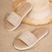 Women's European Size Summer Bohemian Vacation Beach Style Breathable Non-Slip Slip-On Linen Flat_vogvips.com