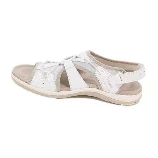 Women's In Stock 2021 Summer New Round Toe Breathable Casual Export Large Size Flat Beach Sandals For Women_vogvips.com