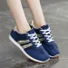 Blue Sports Summer New Round Head Color Matching Sneakers Lace-up Soft Sole Anti-slip Wear-resistant Flat Shoes_vogvips.com