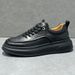 Men's White Sneakers 2025 Spring New Thick-Soled Trendy Genuine Leather Versatile Casual Soft Sole Lightweight_vogvips.com