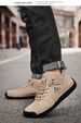 Large Size Men's Leather Shoes Low-top Hand-stitched Casual Men's Shoes Flat-bottomed Foot-fitting Lazy Shoes Men's Driving Shoes_vogvips.com