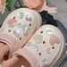 New Style Cartoon Cute Three Dimensional Cartoon Bear Rabbit Hole Shoes Accessories Girls Shoes Flowers Shoe Buckles_vogvips.com