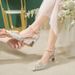 2025 Four Seasons New Zaju Bride Toast Dress With Women's High Heels_vogvips.com