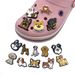 Cute Dog Series Cartoon Shoes Flower Shoe Buckle Soft Rubber PVC Shoe Accessories Accessories Slippers Sandals Accessories_vogvips.com