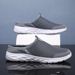 New Mens Half Summer Breathable Shoes Men Outdoor Casual Slip On Sandals Comfortable Lightweight Mesh Slippers Man_vogvips.com