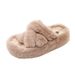 A-5 Women's Sandals 2024 Hot New Model For Autumn And Winter, Versatile, Plush Lined, Thick-soled, Soft-soled,_vogvips.com