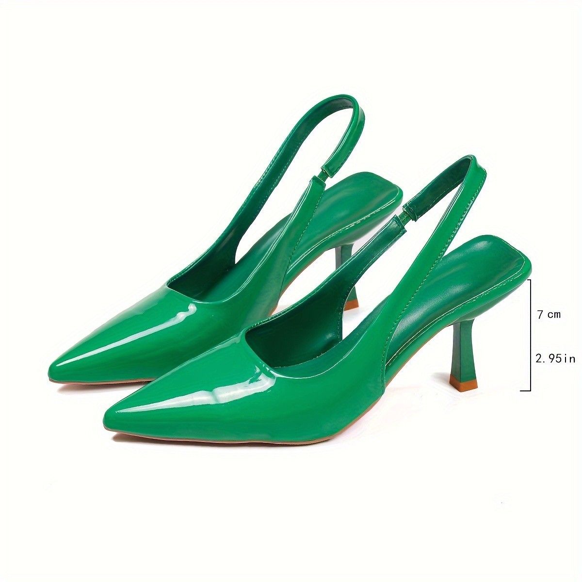 Women’s Shoes Kitten Heel Solid Color Pointed Toe Casual Stiletto Sandals For Women 2024 Summer Style One Strap Buckle Fashion High Heels_vogvips.com