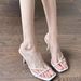 High-End Nude High Heels Stiletto Cross Strap Women's Shoes 2024 Summer New Clip-Toe One-Strap Transparent Sandals_vogvips.com