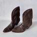 Dune Wasteland Style Medieval V-Neck Short For Women 2024 Autumn Winter New Thick Low Heel Lace-Up Western Boots_vogvips.com