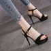 1513-38 Summer Sadals 2025 New Sprig/Summer Korea Style Sexy Oe-Strap Buckle Waterproof Platform High Heels For_vogvips.com