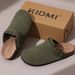 Asgard Women's Genuine Leather Clogs Soft Cork Footbed Cow Suede Mules With Adjustable Strap Fashion Comfort Slip On_vogvips.com