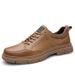 Thickness Men's Shoes Martin Small Leather Shoes Tooling Shoes Low-top Four Casual Shoes Men_vogvips.com