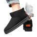 Winter Snow Boots For Men & Women - Cozy Fleece-Lined Slip-On Shoes With Thick Rubber Sole, Warm & Comfortable For Cold Weather_vogvips.com