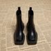 2025 Spring/Summer New Style Women's Boots - Platform Chelsea Single Boot - Mallet Boot - Brown Short Boots_vogvips.com