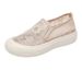 Summer Women's Mesh Shoes Breathable Fisherman Lace Slip-On Soft Sole Casual Mother's Shoes_vogvips.com