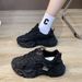 Ins Korean Version Dad Women's Spring And Autumn New Item Internet Famous Versatile Breathable Mesh Thick Sole_vogvips.com