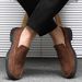 2026 Spring Business Casual Leather Korean Trendy Loafers Men's Slip-On British Style Wedding Shoes_vogvips.com