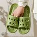 Slippers Men Bathroom Water Leaky Slippers Summer Women Home Couples Non-slip Indoor Home Waterproof Sandals Super Light_vogvips.com