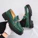 Euro Step Autumn New Thick-Soled Business Loafers For Men Korean Fashion Shiny Height-Increasing Slip-On Leather Shoes_vogvips.com