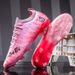 Soccer Shoes Soccer Cleats Football Boots 2025 New For Students, Large Size Adult Seamless Flyknit Soccer Shoes With TPU Long Studs And Rubber Trainin_vogvips.com