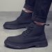 European Warm Series 2025 Autumn Winter New Martin Men British Style High Top Shoes Fleece Lined Warm Mid-Cut Work Men's Trendy Short Boots_vogvips.com