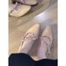 Elegant Mary Jane Flats – Pointed-Toe Bow Detail Suede Pumps With Low Block Heel For Office & Casual Wear Hidden Wedge Heel, Fashionable_vogvips.com