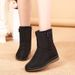 Snow 2024 New Style Fleece Lined Thickened Warm Waterproof Non-Slip Middle-Aged And Elderly Cotton Shoes Mom Women's_vogvips.com