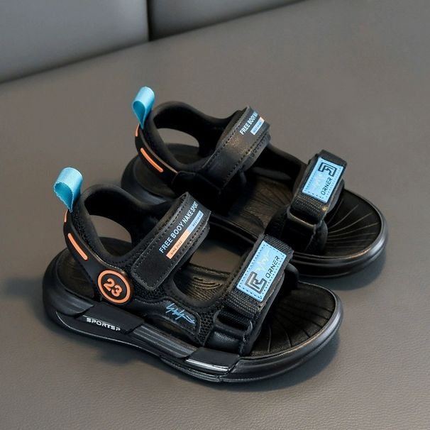 Boys' Summer Genuine Leather Soft Bottom Non-Slip Baby Sandals_vogvips.com