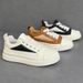 Men's White Sneakers Breathable Summer New Soft Casual Genuine Leather Thick Sole Fashion Versatile Lightweight_vogvips.com