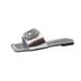 Foreign Trade Plus-size Women's Shoes 2025 Summer New Style Rhinestone Square-toed Slippers Wish European And American Flat For Women_vogvips.com