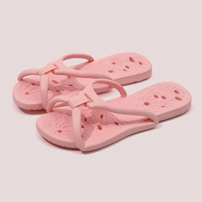Men Folding Slippers Trip Travel Portable Slides Couple Light Home Hotel Salon Homestay Guest Use Sandals Bathing Beach Shoes_vogvips.com