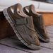 Men's Beach Shoes Summer Men's Sandals Outdoor Casual Closed-Toe Slip-On Shoes Large Size 46_vogvips.com