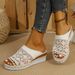Summer Style Women's Mesh Sandals Plus Size Thick Sole Hollowed Out Peep Toe Wedge Heel_vogvips.com