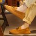 Men's 2025 Spring/summer New Breathable One Foot Casual For Driving, Flat Bottomed Loafers, Bean S, British Single_vogvips.com
