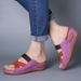 Women's Shoes New Color Matching Women's Sandals Large Size Fish Mouth Fashion Cross Color Matching Slippers_vogvips.com