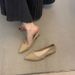 Lancui 2025 Summer French Style Shallow Mouth Single Fairy To Match Drs Elegant Gentle Low Heel Mary Jane Granny_vogvips.com