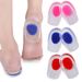 Thin Gel Heel Cushion Inserts - Shock Absorbing Foot Pads For Men & Women (Red/Blue, S/M/L) - Comfortable PU Heel Cups For Daily Wear_vogvips.com