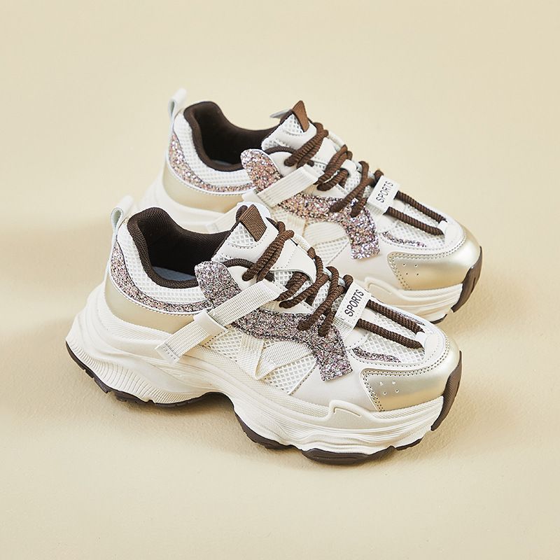 Daddy Shoes Female Student Sports Running Casual Shoes Platform Heightening Shoes_vogvips.com