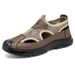 Men's Sandals With Breathable Odorless Feet, Casual Lazy People, Mesh And Perforated Shoes For Men_vogvips.com