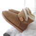 3352 Winter Warm Sheepskin Integrated Boots For Women Short Non-Slip Casual Thickened Wool Genuine Leather Snow Shoes_vogvips.com