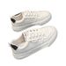 ShoeVault Woodpecker Brand Women's White Sneakers 2025 Spring Versatile Fashion Thick Soft Sole Lightweight Casual Sports Shoes_vogvips.com