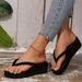 Summer Beach Seaside Korean Style Casual Slippers Women Thick Bottom Flip Flops Couple Outdoor Sandals 2024_vogvips.com