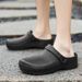 Litfun Summer Clogs Slippers For Men New Waterproof Oil-proof Kitchen Chef Outdoor Antiskid Garden Shoes EVA Beach_vogvips.com
