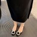 Women's Shoes Square Buckle Rhinestone Hollow Round Toe Flat Shallow Silver Single Shoes For Women Summer New Flat Shoes_vogvips.com