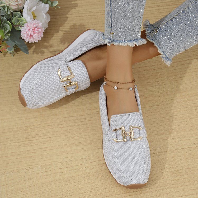Large Size Single Shoes Women's 2026 New Four-season Sports Shoes Shallow Mouth Fashion Women's Single Shoes Size 43_vogvips.com